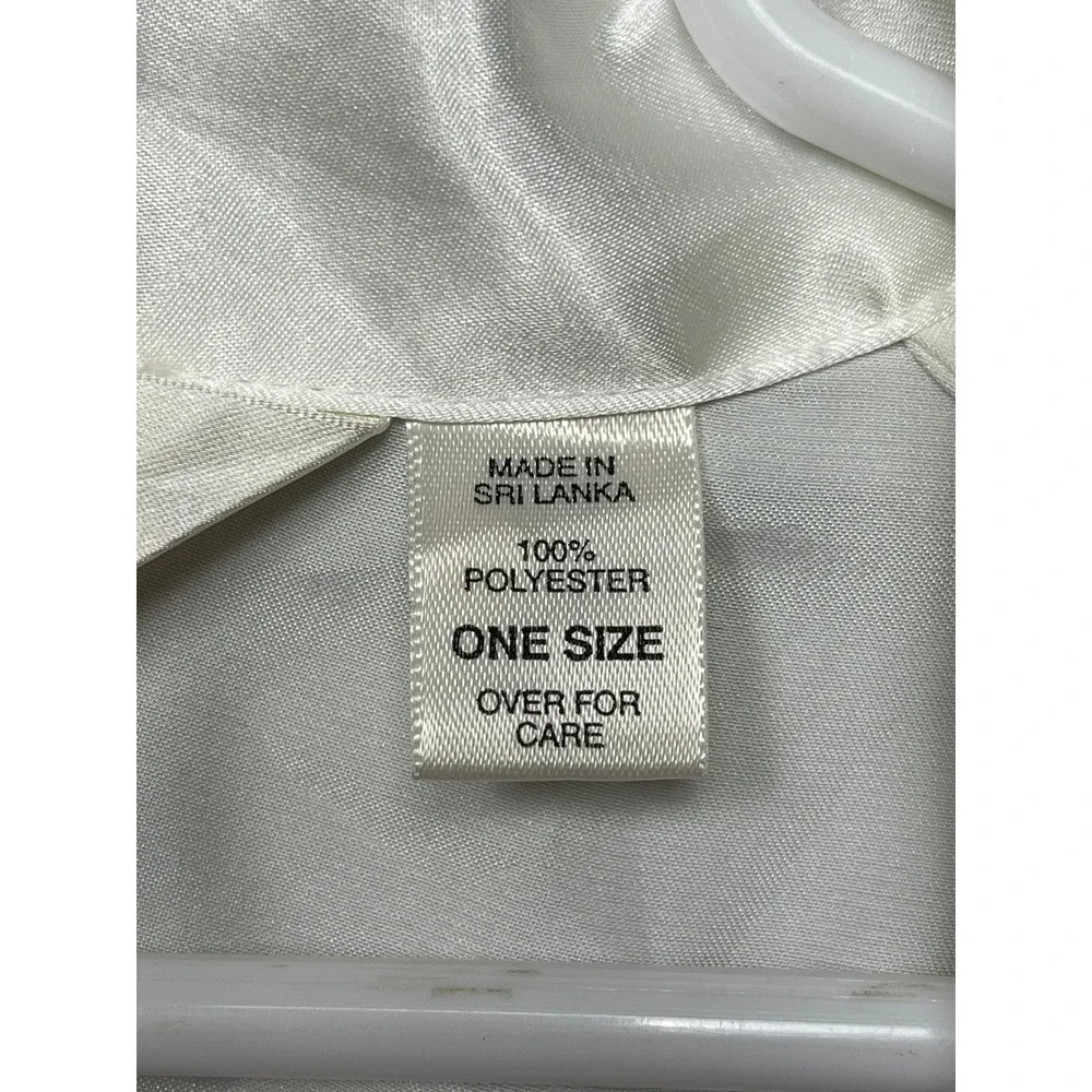 Victoria's Secret Robe Satin White Womens S/M